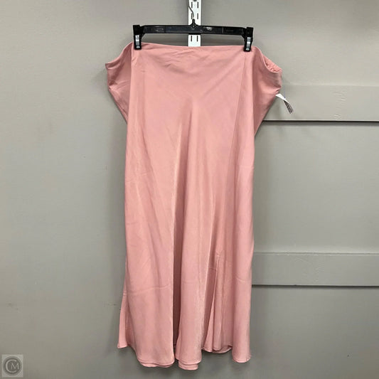 Skirt Maxi By Time And Tru In Pink, Size: Xxl