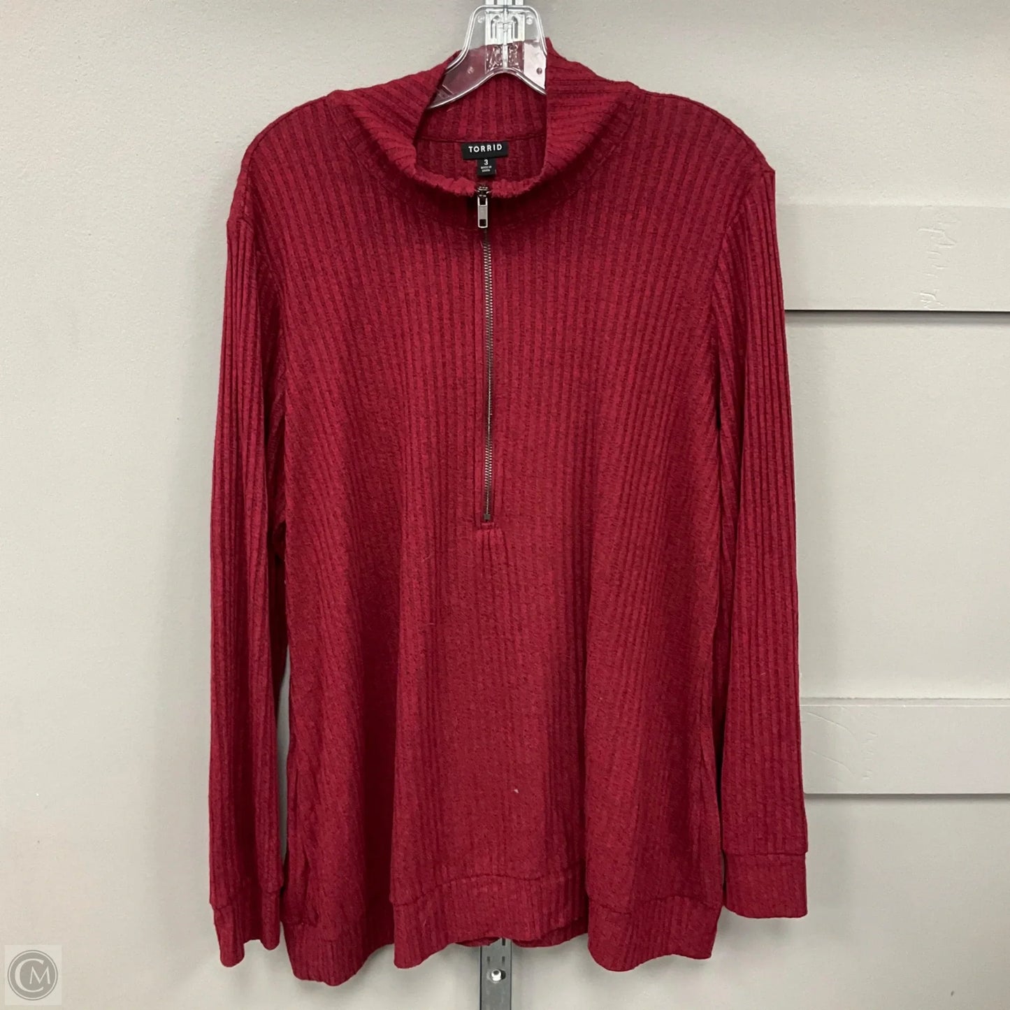 Top Long Sleeve By Torrid In Red, Size: 3x