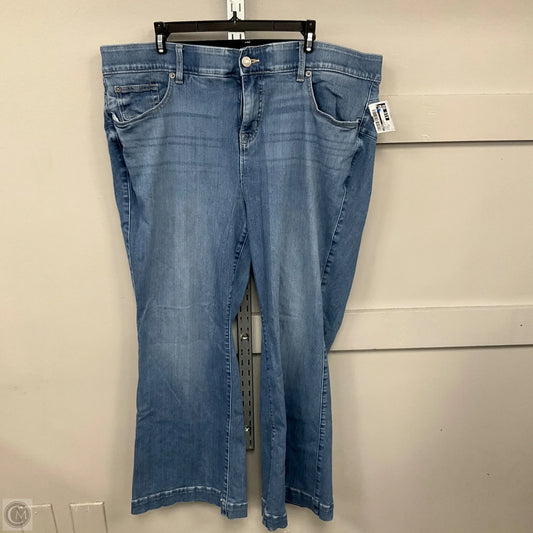 Jeans Flared By Torrid In Blue Denim, Size: 22