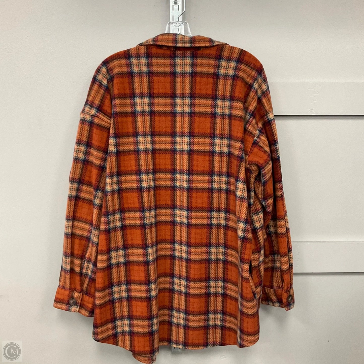 Jacket Shirt By Maurices In Orange, Size: 1x