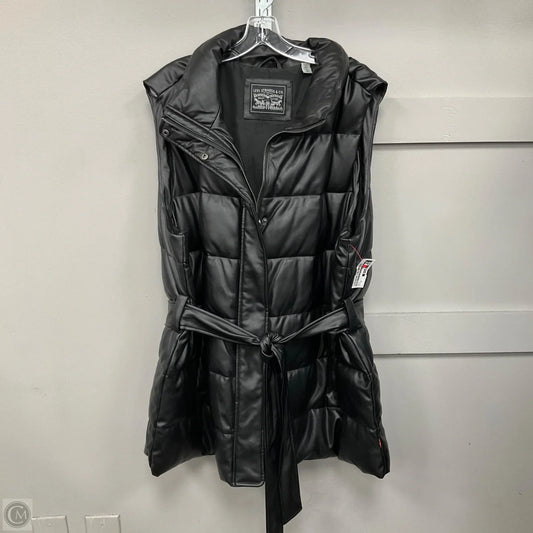 Vest Puffer & Quilted By Levis In Black, Size: 3x