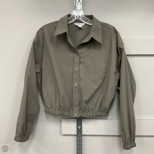 Top Long Sleeve By Athleta In Green, Size: M