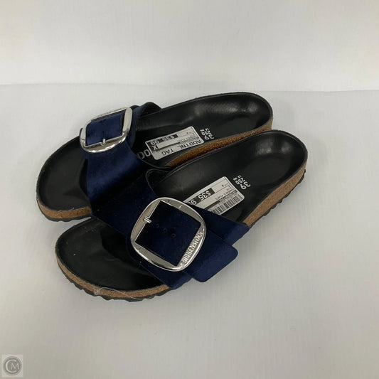 Sandals Flats By Birkenstock In Blue, Size: 8