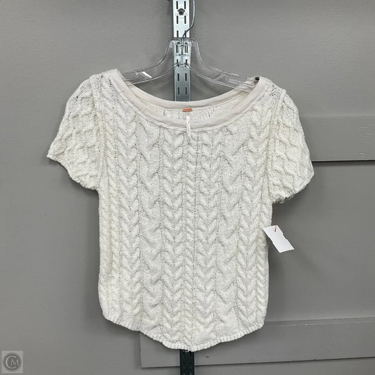 Top Short Sleeve By Free People In White, Size: L