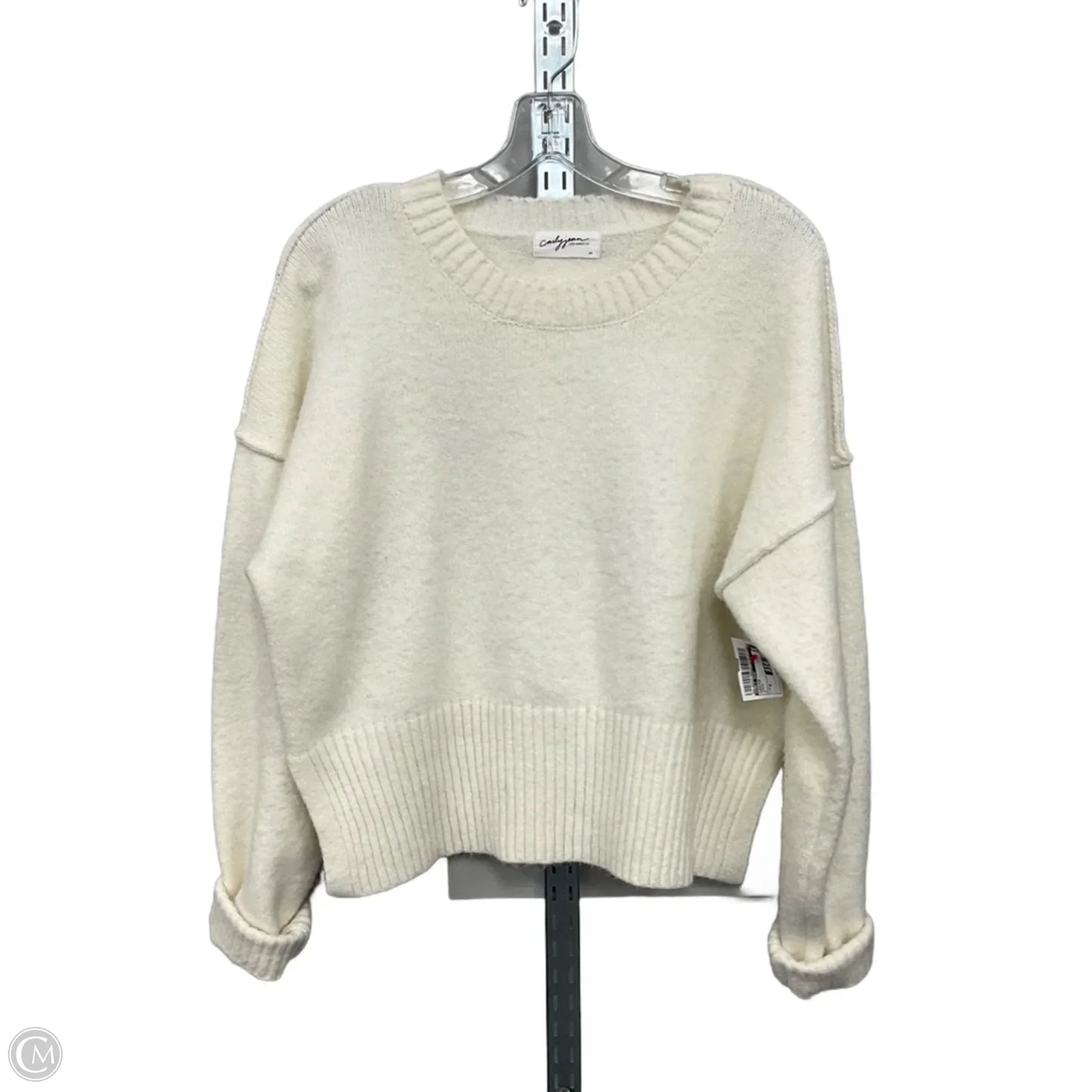 Sweater By Carly Jean In Cream, Size: M