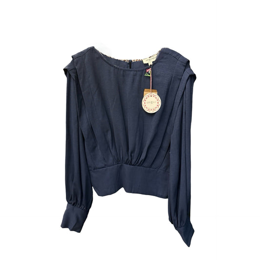 Top Long Sleeve By Umgee In Blue, Size: L