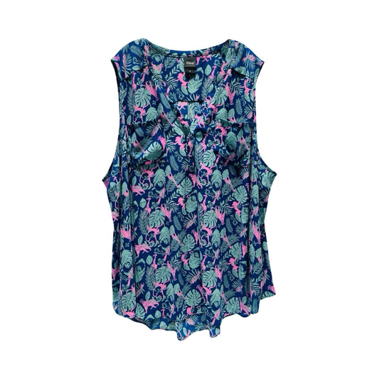 Disney Floral Multicolored Top Sleeveless By Disney Store  Size: 6