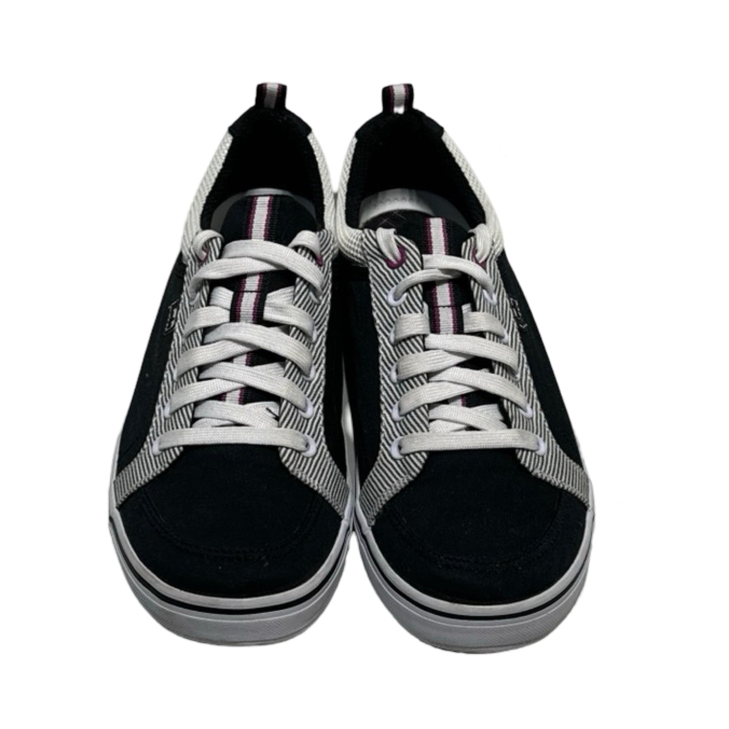 Black & White Shoes Sneakers Keds, Size 9