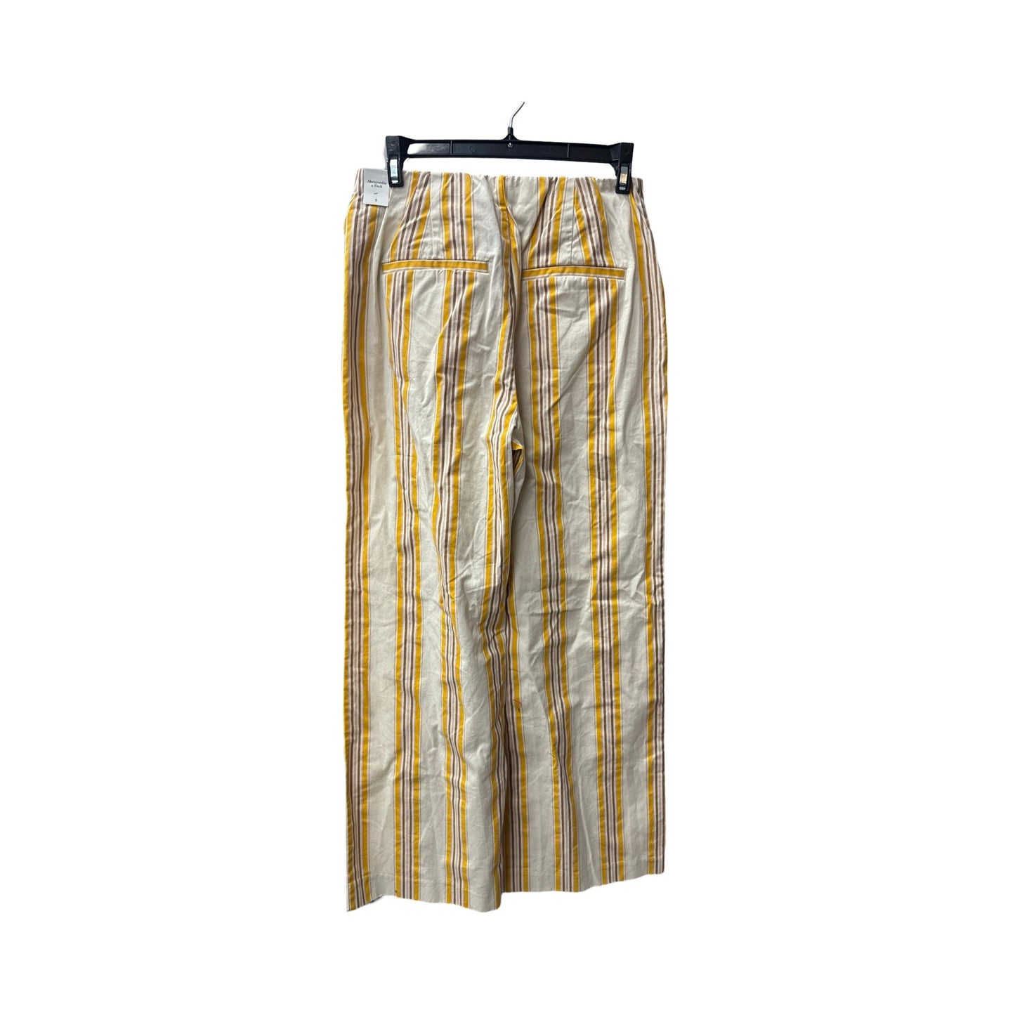 Pants Wide Leg By Abercrombie And Fitch In Striped Pattern, Size: S