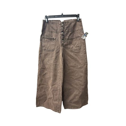 Pants Cropped By Free People In Brown, Size: 2