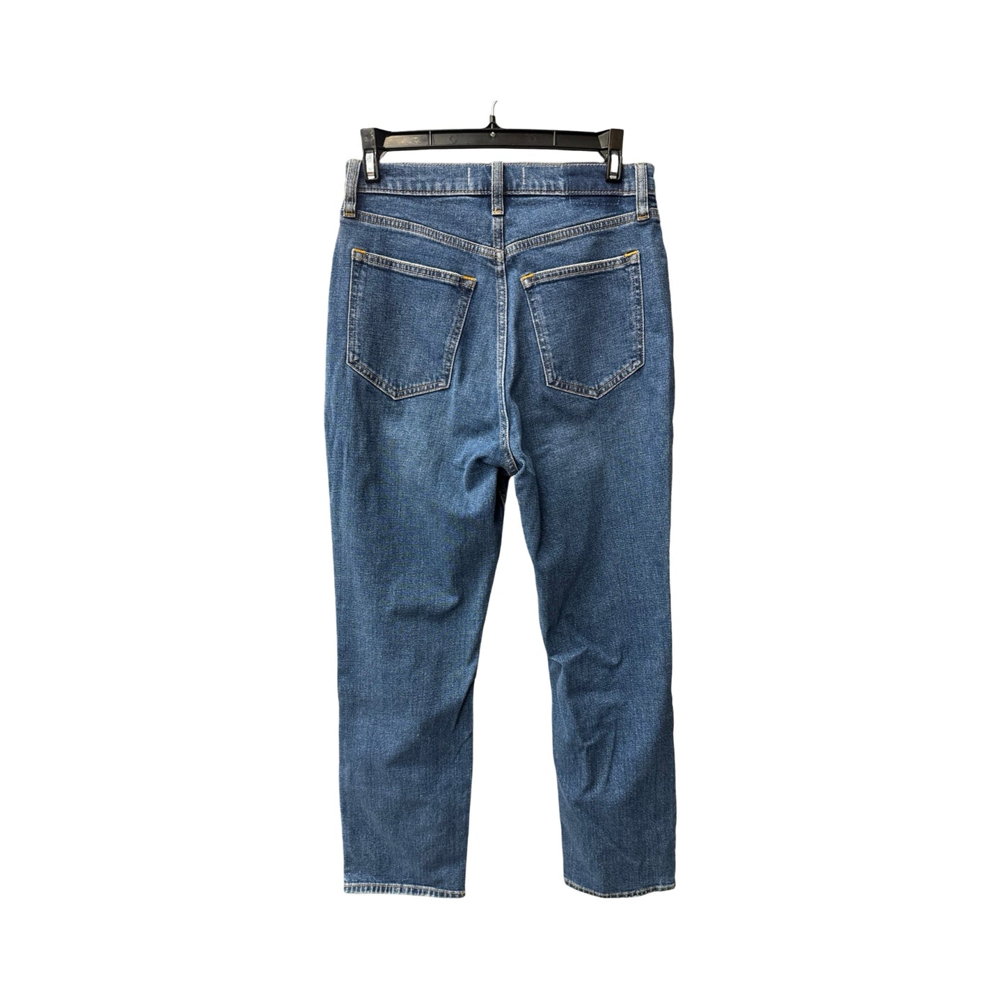 Jeans Straight By Abercrombie And Fitch In Blue Denim, Size: 4