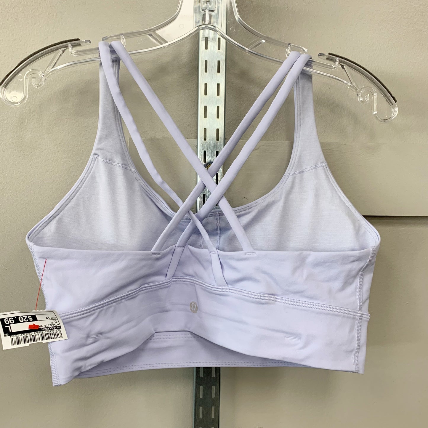 Athletic Bra By Lululemon In Periwinkle, Size: 12