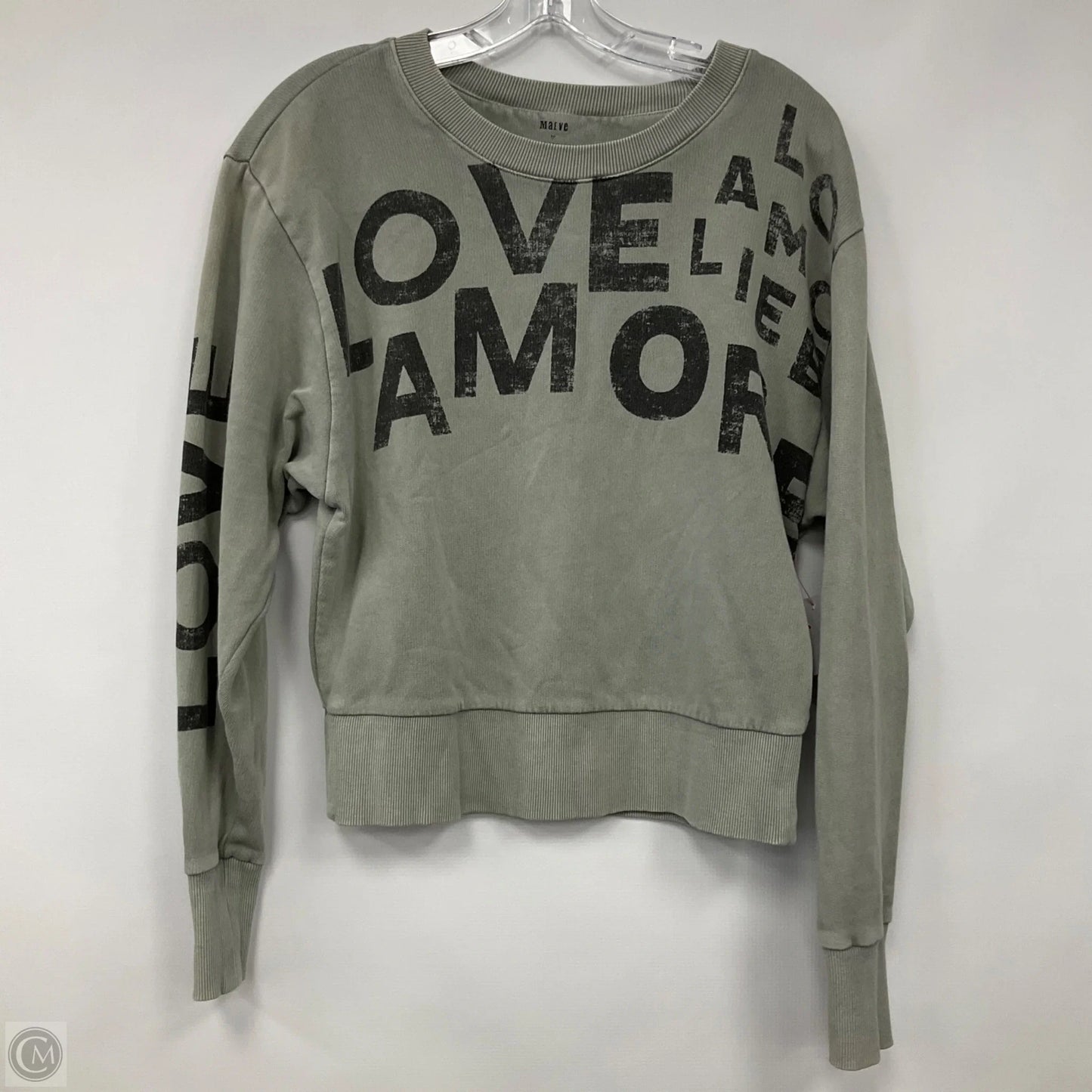Sweatshirt Crewneck By Anthropologie In Green, Size: S