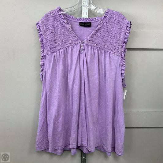 Top Sleeveless By Lane Bryant In Purple, Size: 26