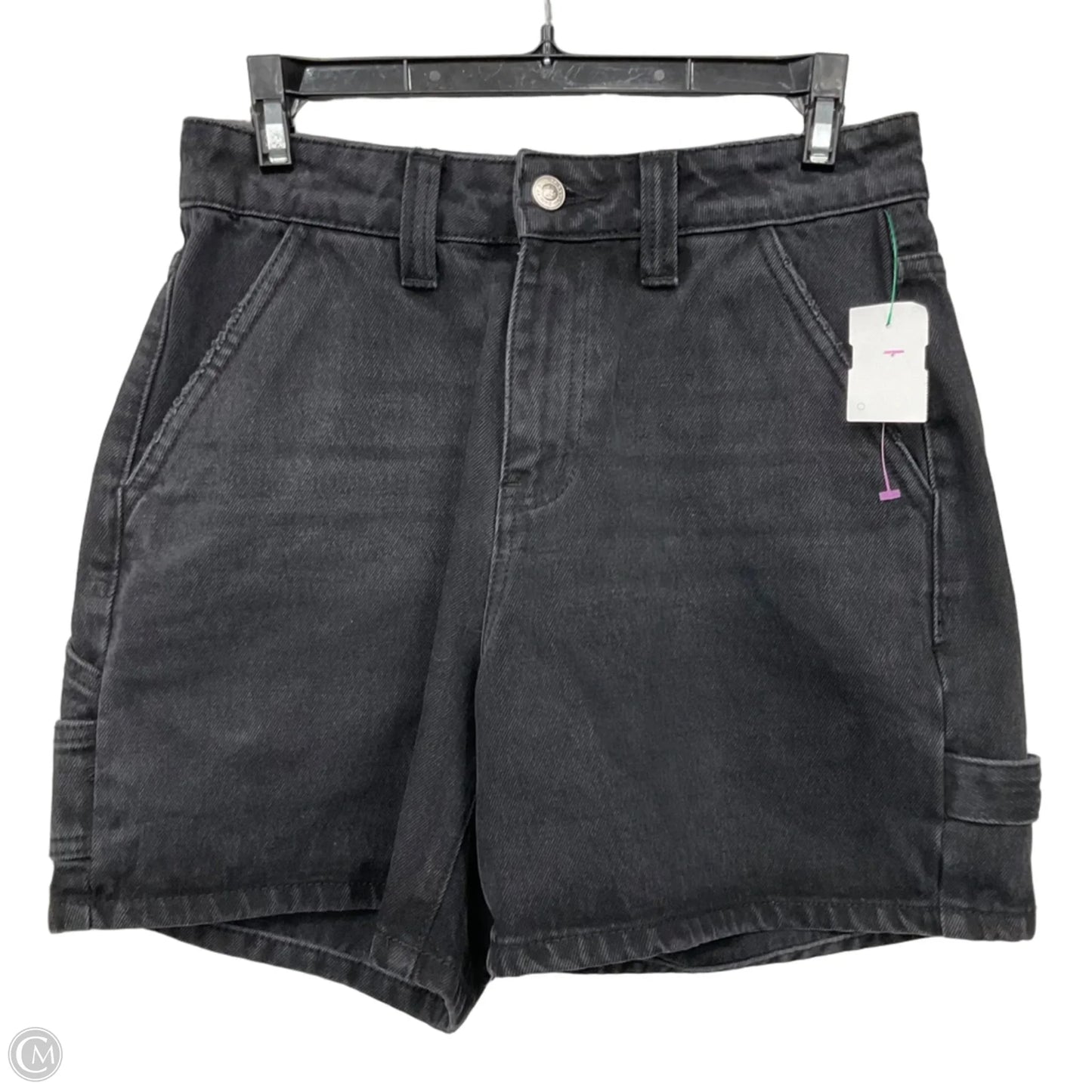 Shorts By Princess Polly In Black Denim, Size: 4
