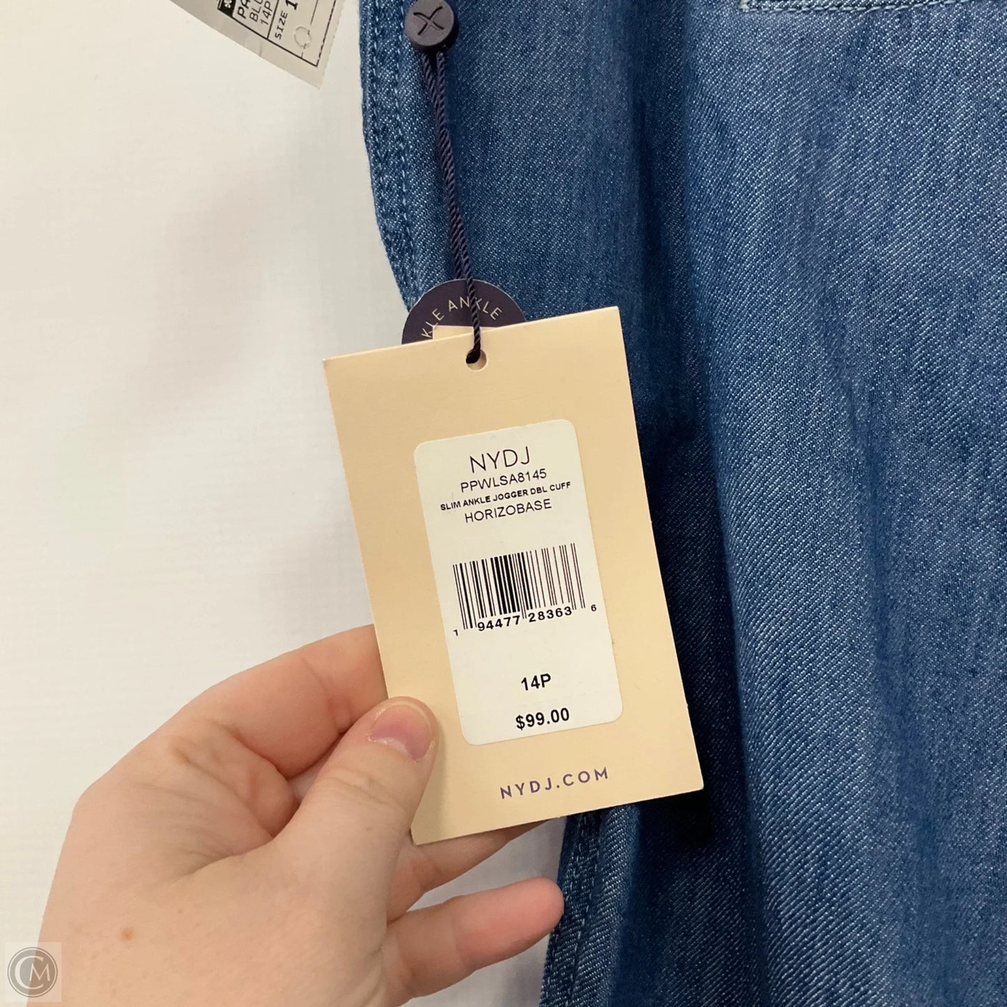 Pants Cropped By Not Your Daughters Jeans In Blue Denim, Size: 14p