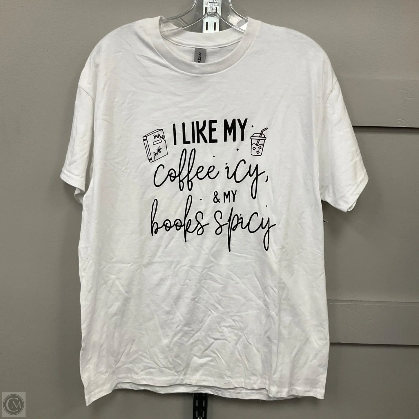 Top Short Sleeve Basic By Gildan In White, Size: L