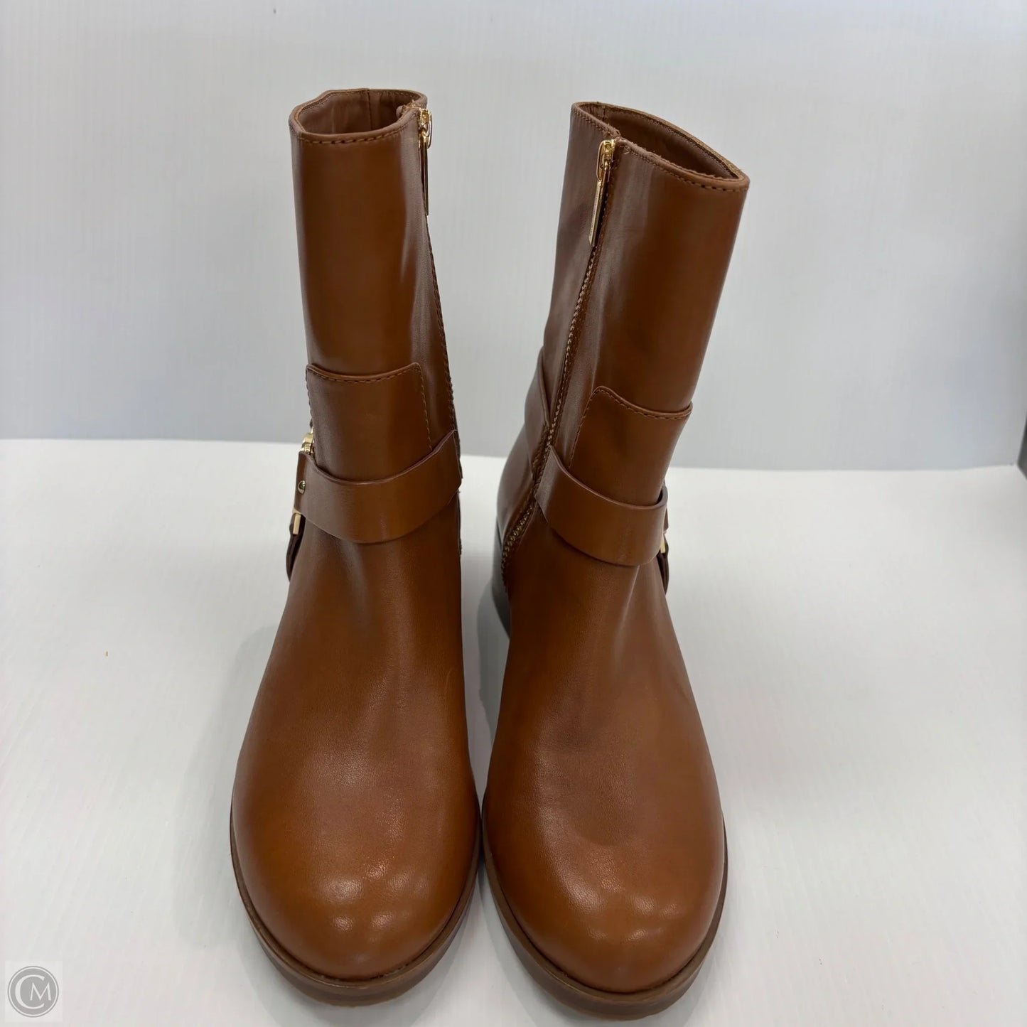 Boots Designer By Michael Kors In Brown, Size: 6