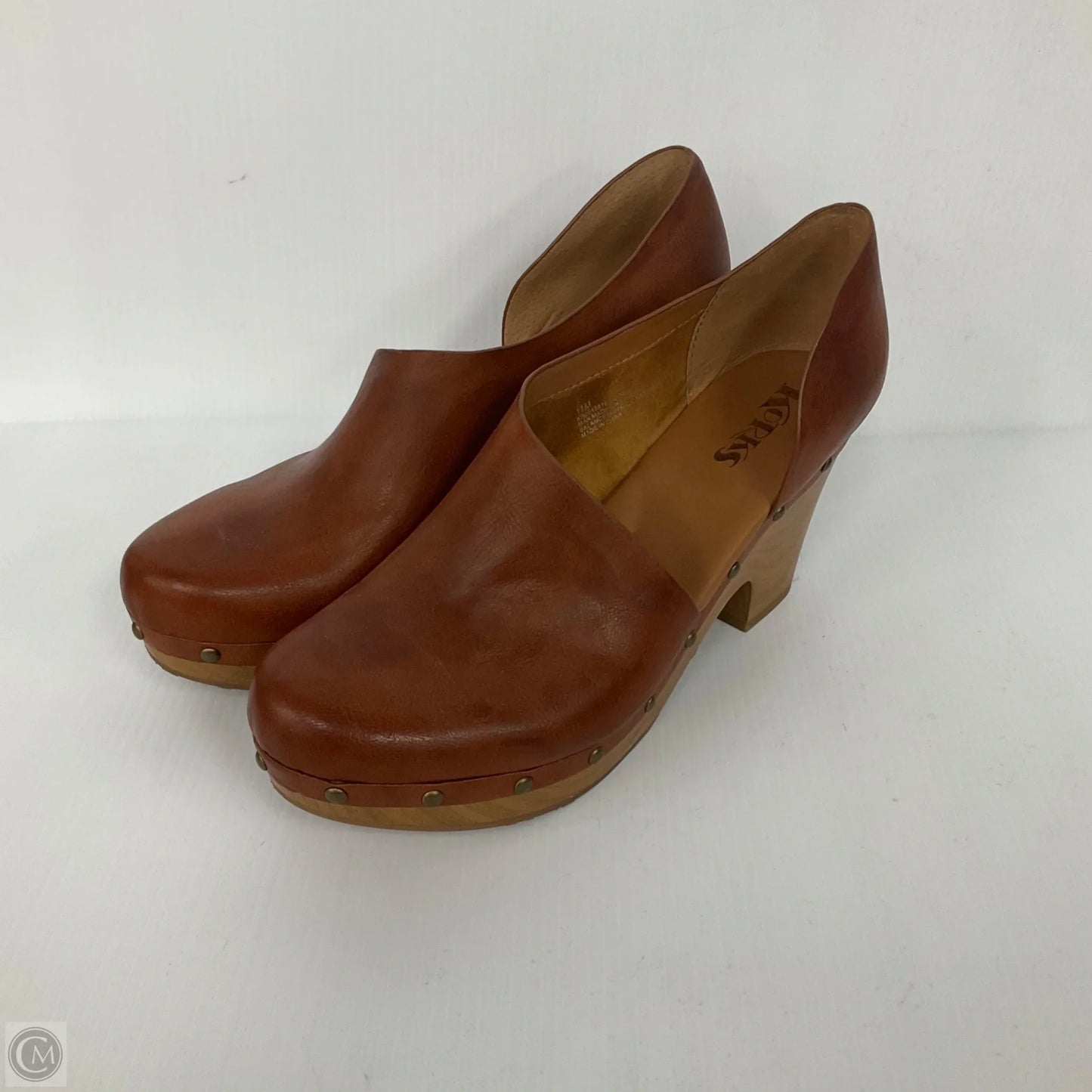 Shoes Heels Block By Korks In Brown, Size: 11