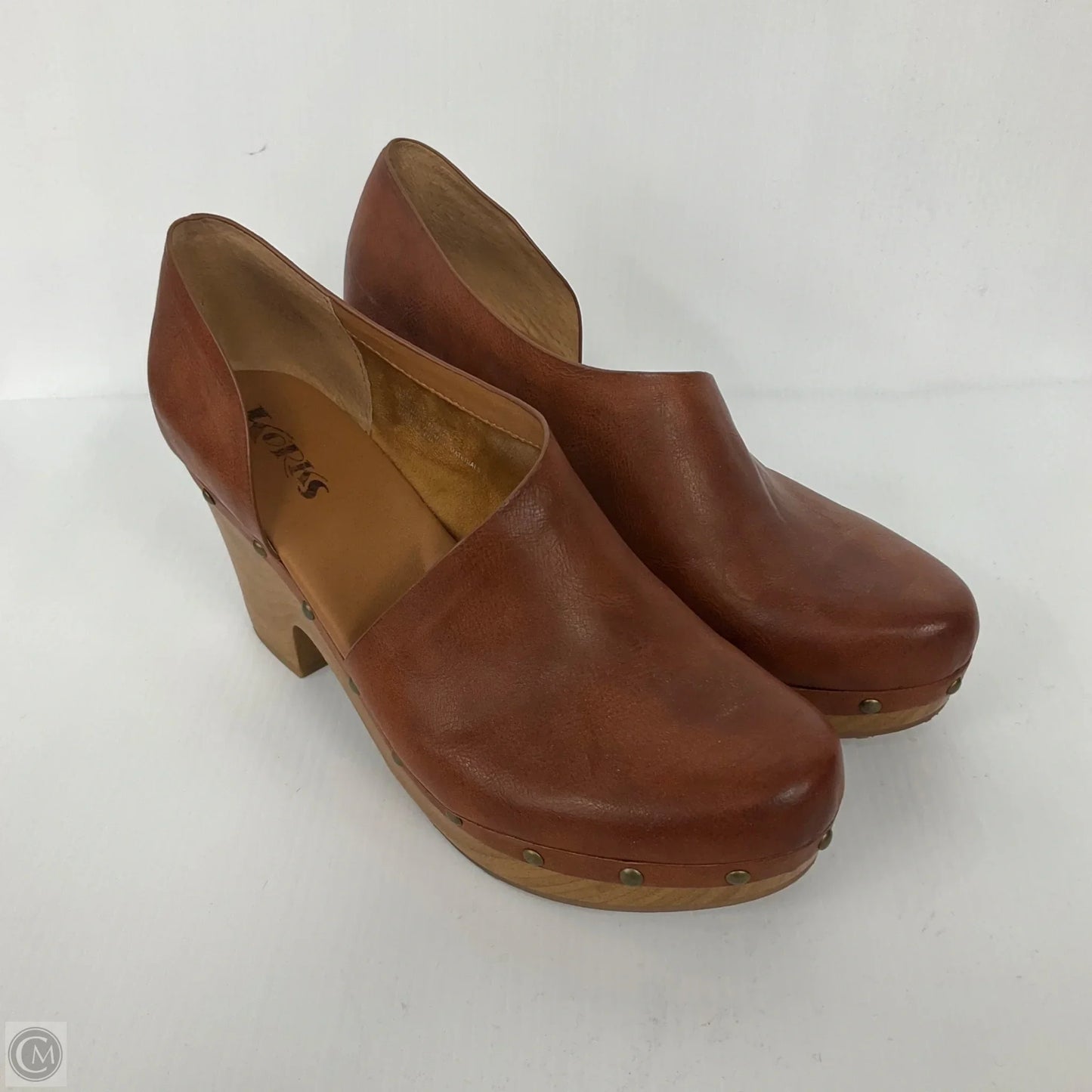 Shoes Heels Block By Korks In Brown, Size: 11