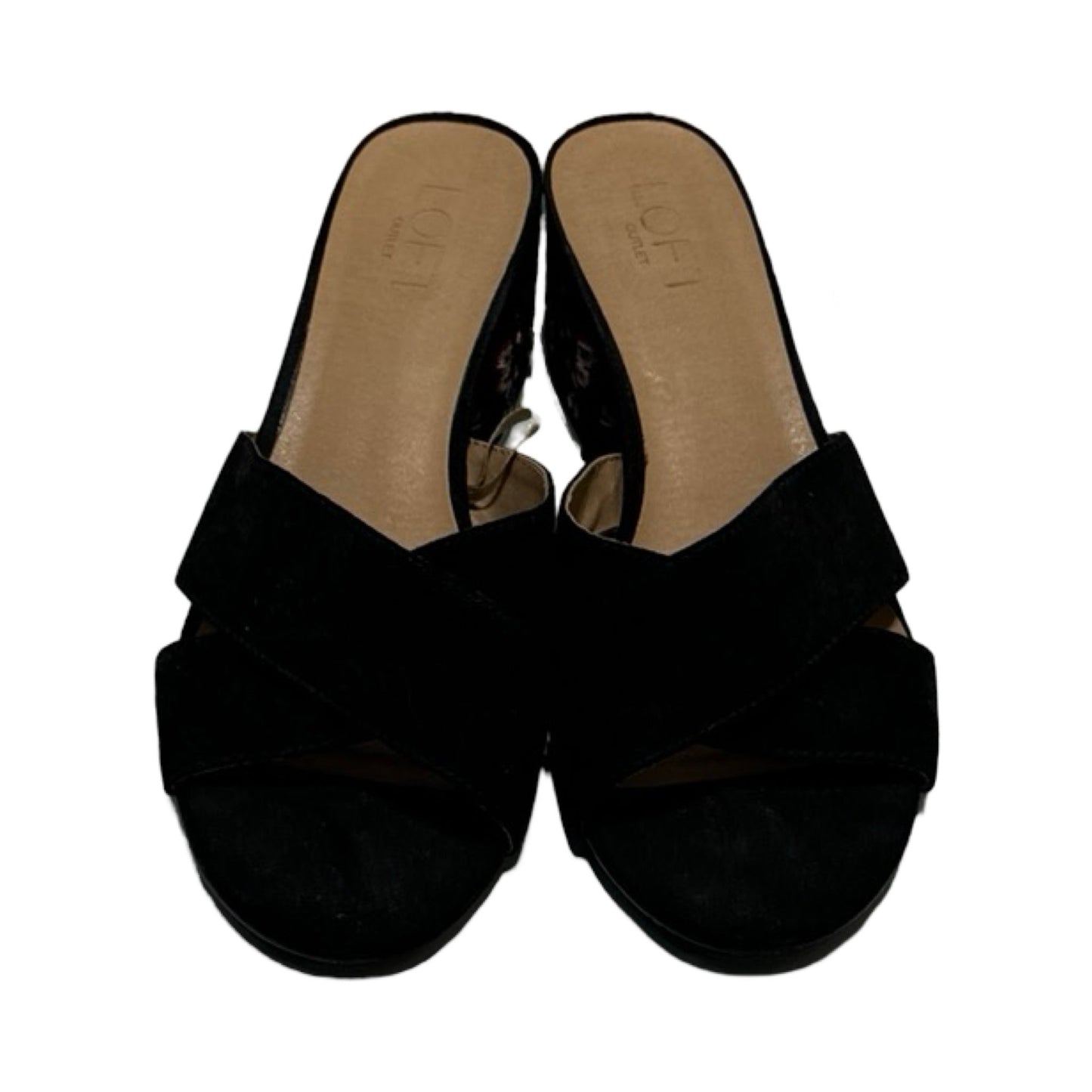 Black Shoes Heels Block Loft, Size 8