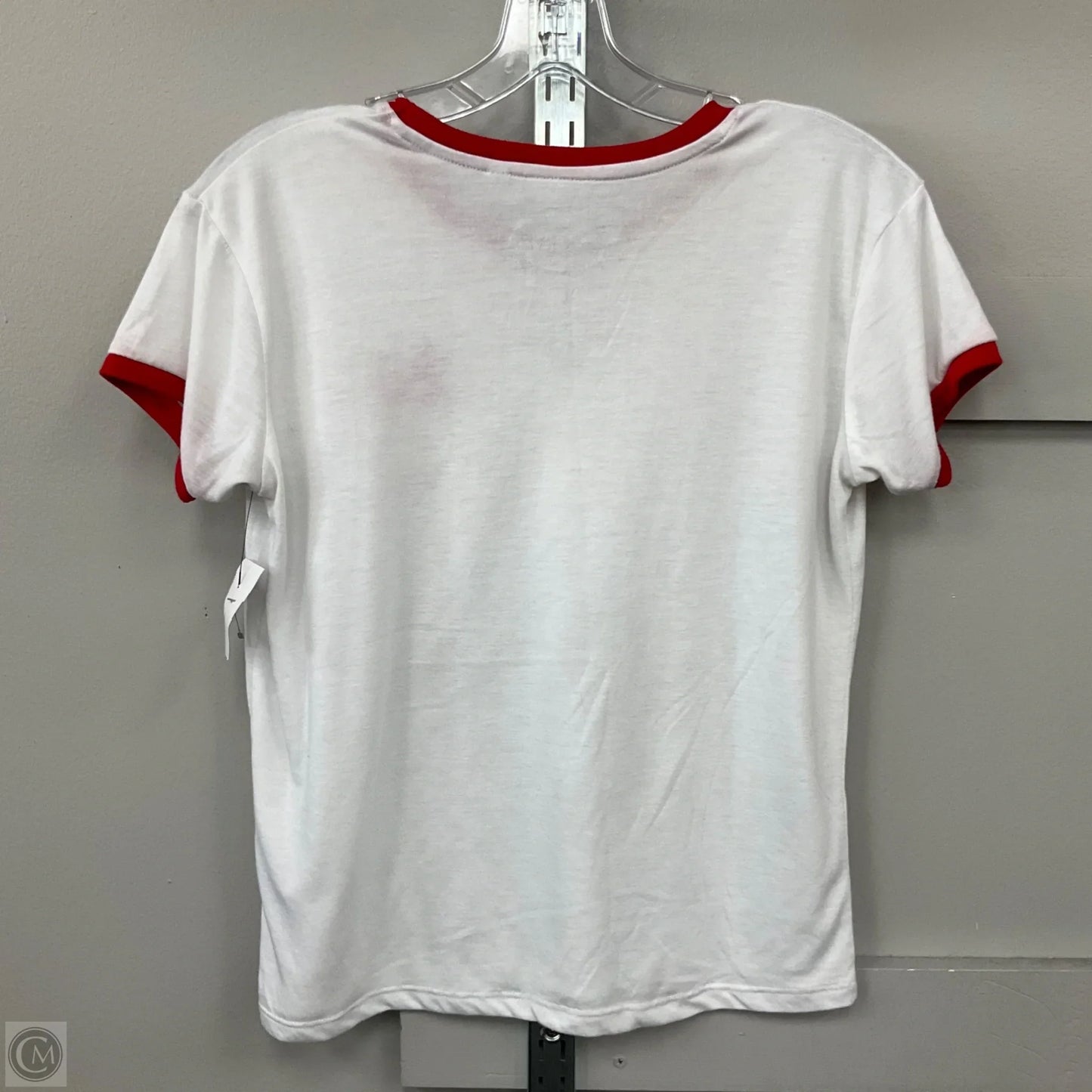 Top Short Sleeve By Disney Store In White, Size: L