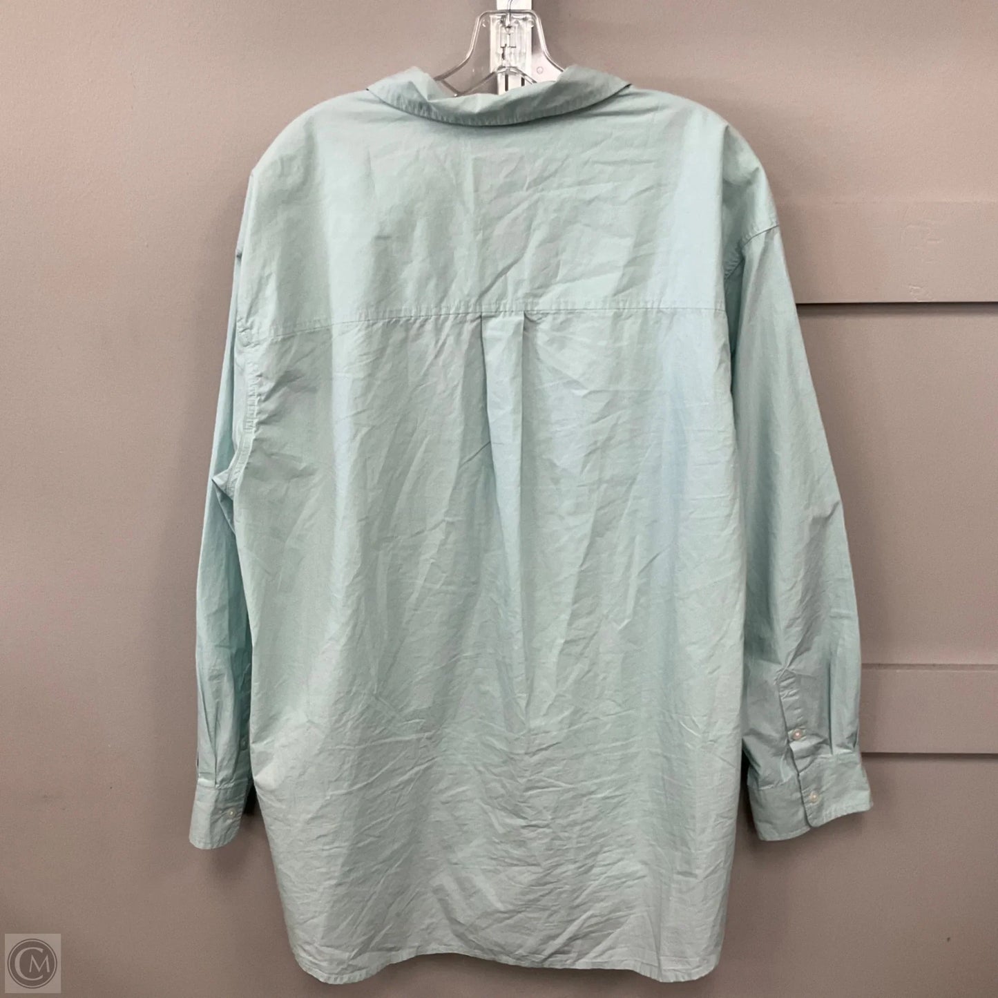 Top Long Sleeve By Universal Thread In Teal, Size: 1x