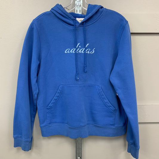 Sweatshirt Hoodie By Adidas In Blue, Size: L