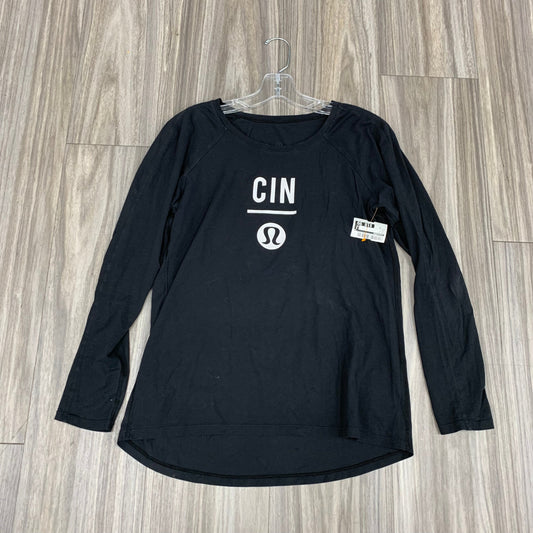 Top Long Sleeve By Lululemon In Black, Size: 10