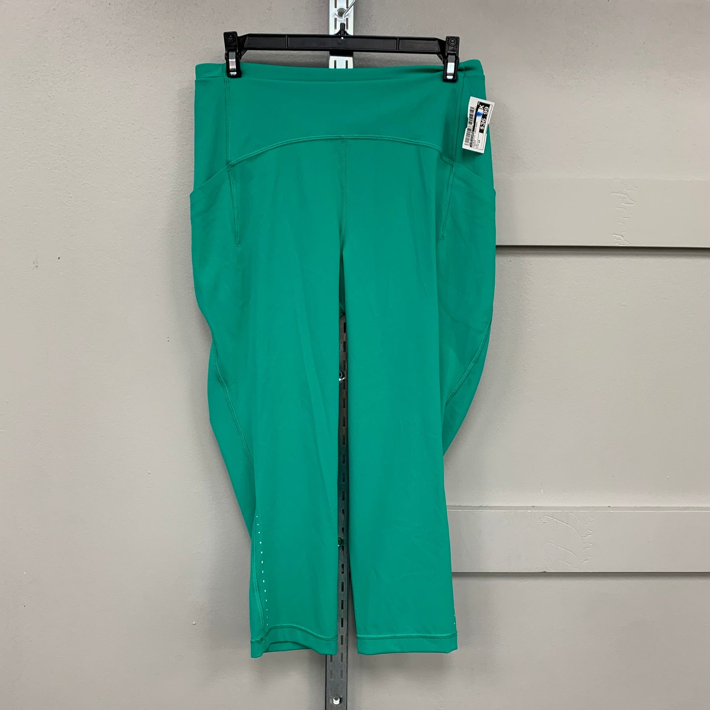 Athletic Leggings Capris By Lululemon In Green, Size: 10