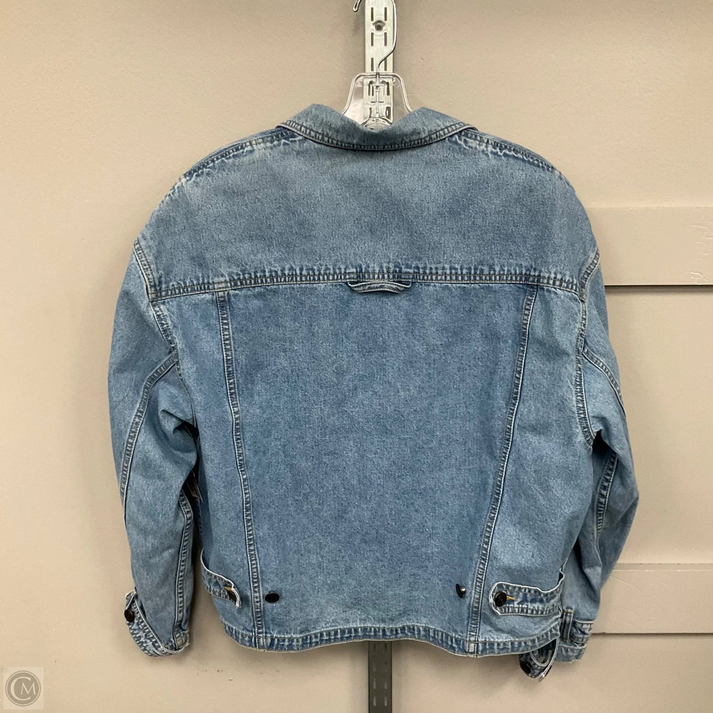 Jacket Denim By Liz Wear In Blue Denim, Size: S