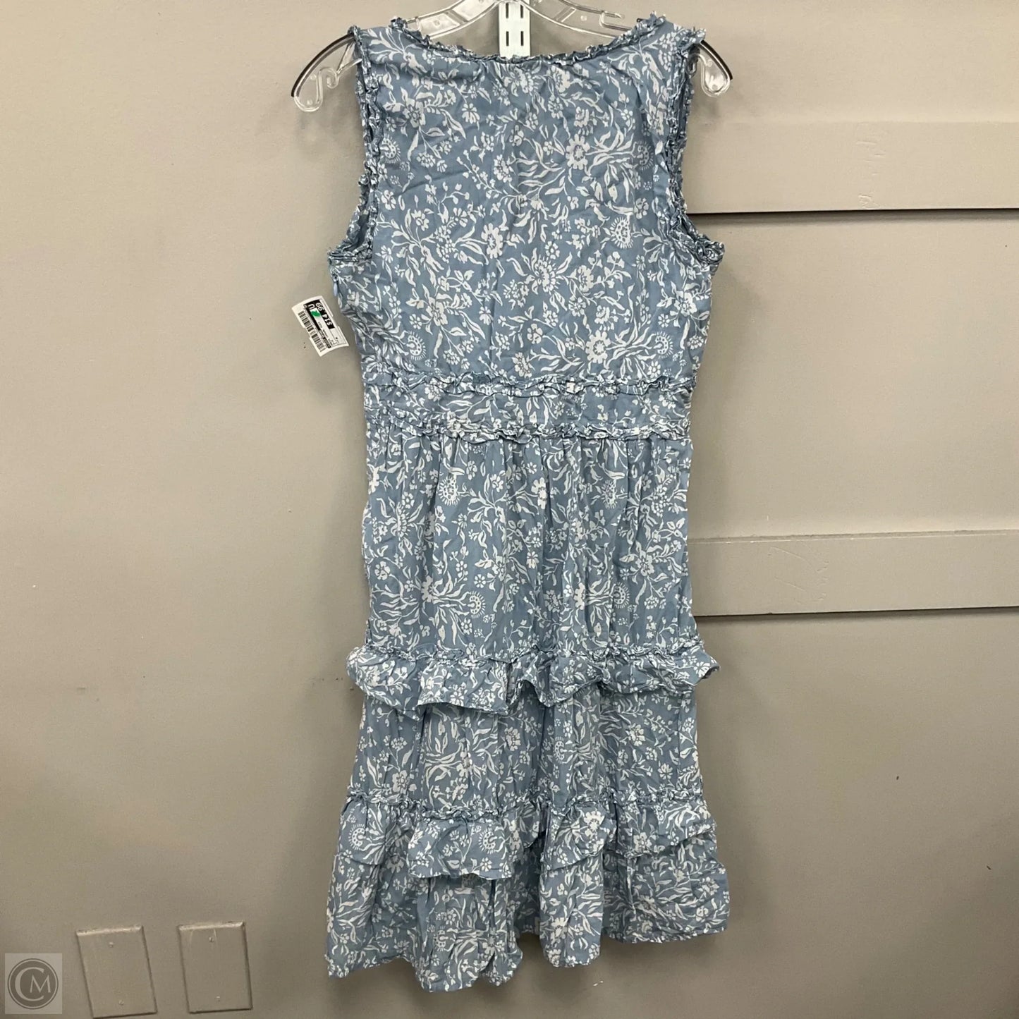 Dress Casual Midi By Lucky Brand In Blue, Size: M