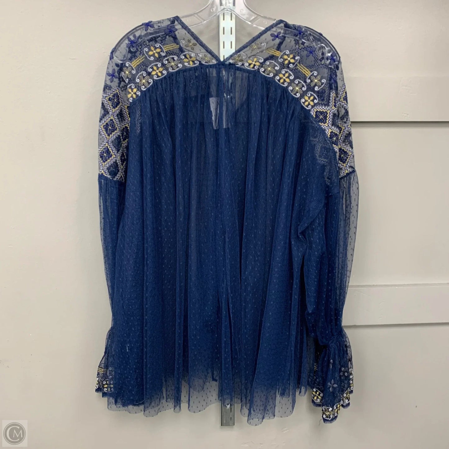 Top Long Sleeve By Free People In Navy, Size: Xs