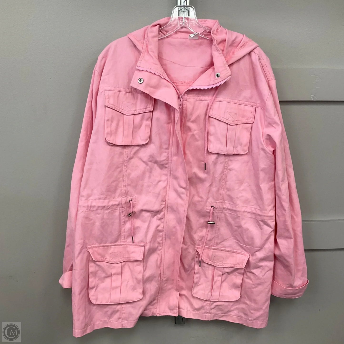 Jacket Shirt In Pink, Size: 3x
