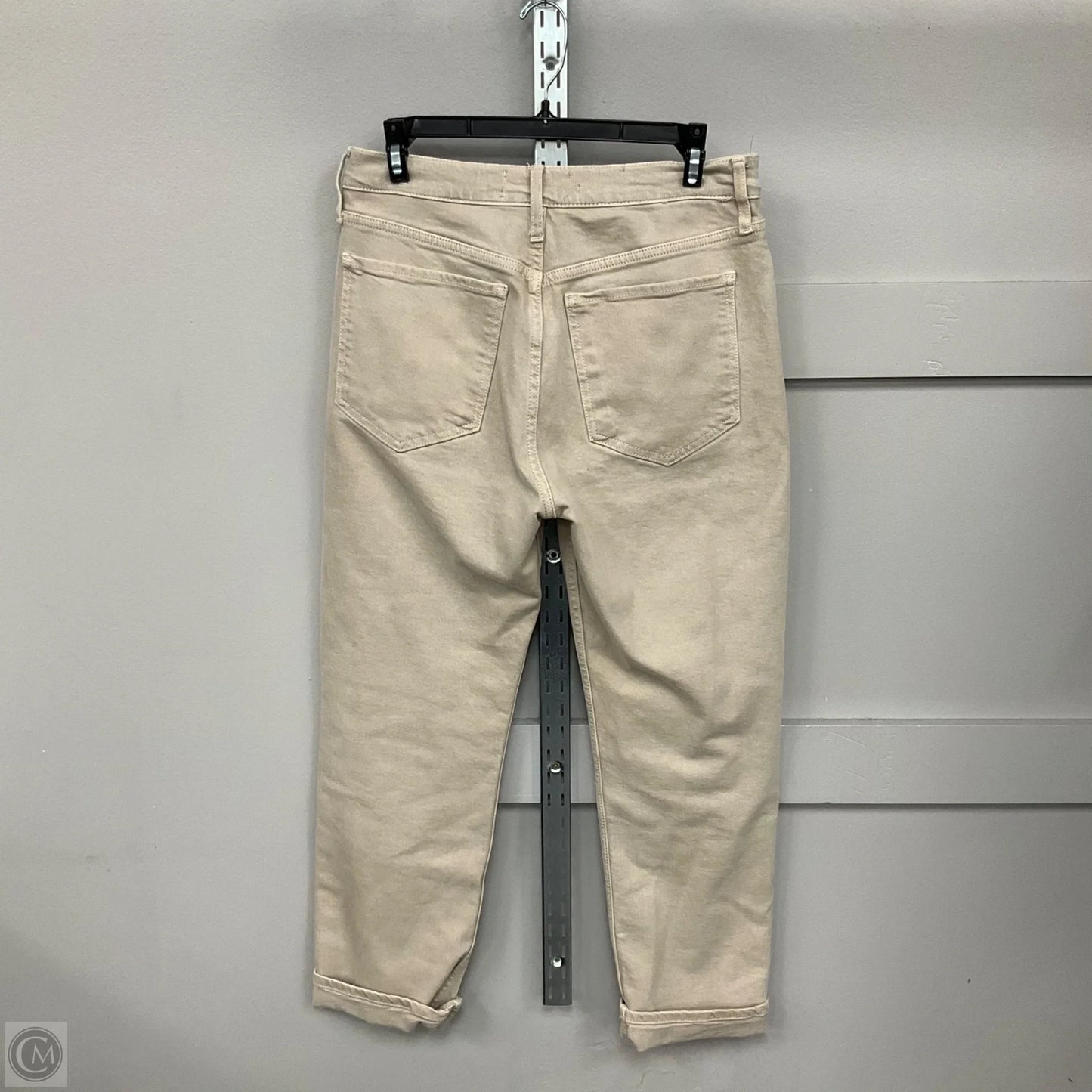 Jeans Straight By Mng In Cream Denim, Size: 4