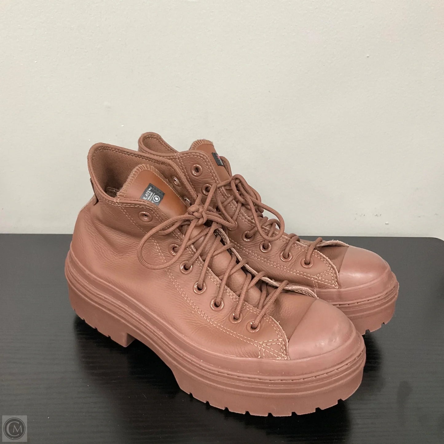 Shoes Sneakers Platform By Converse In Brown, Size: 9.5