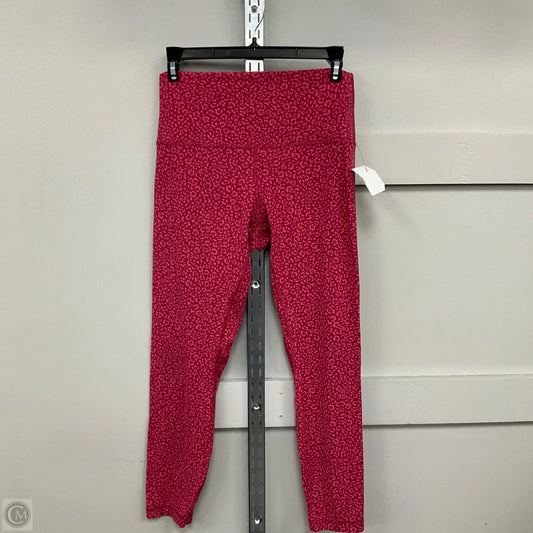 Athletic Leggings By Lululemon In Pink, Size: 8