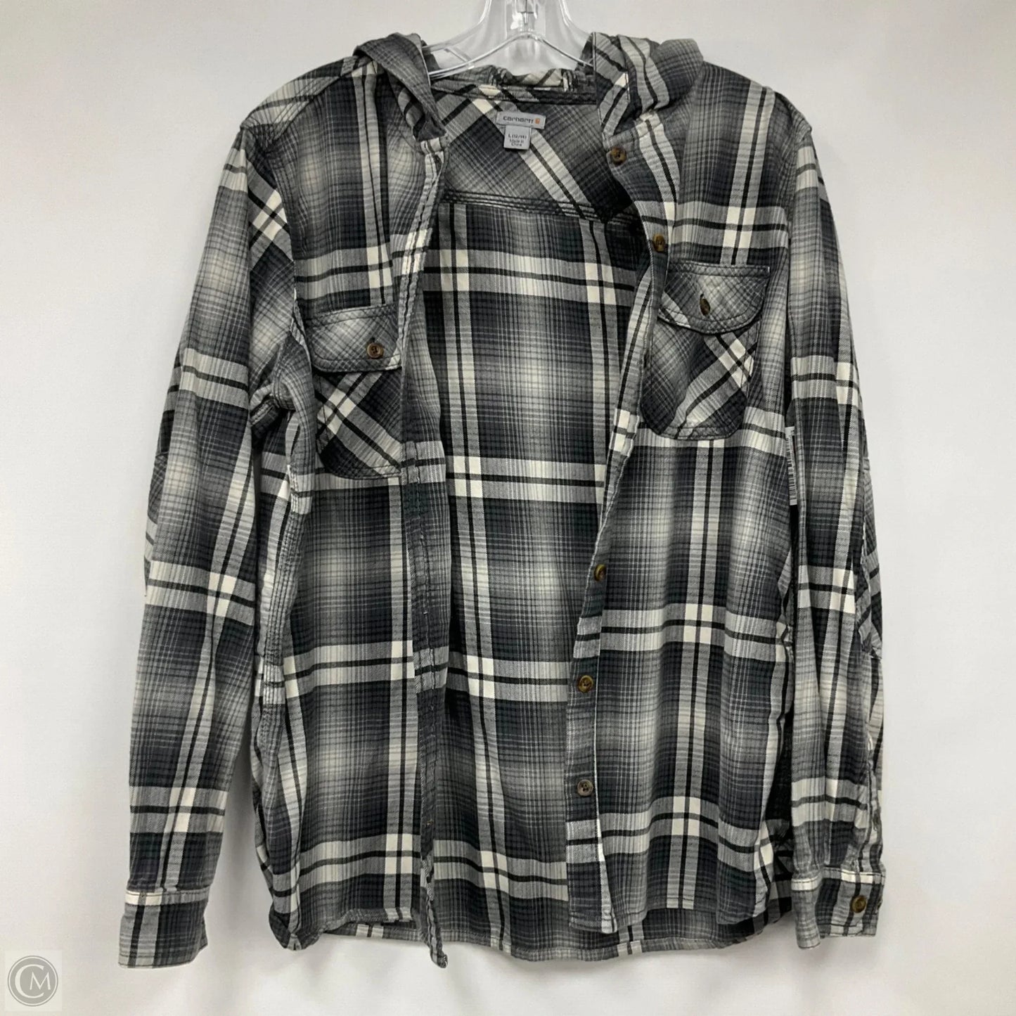Top Long Sleeve By Carhartt In Grey, Size: L