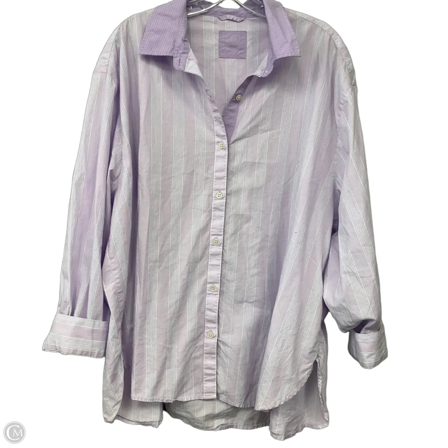 Top Long Sleeve By Aerie In Purple, Size: Xl