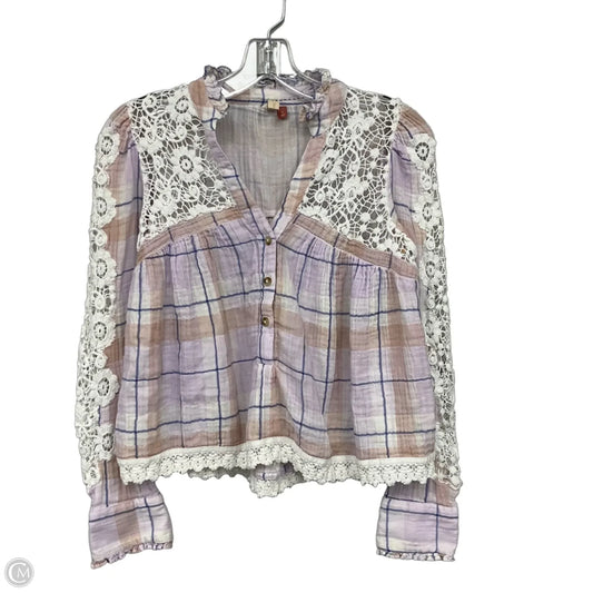 Top Long Sleeve By Pilcro In Multi-colored, Size: S