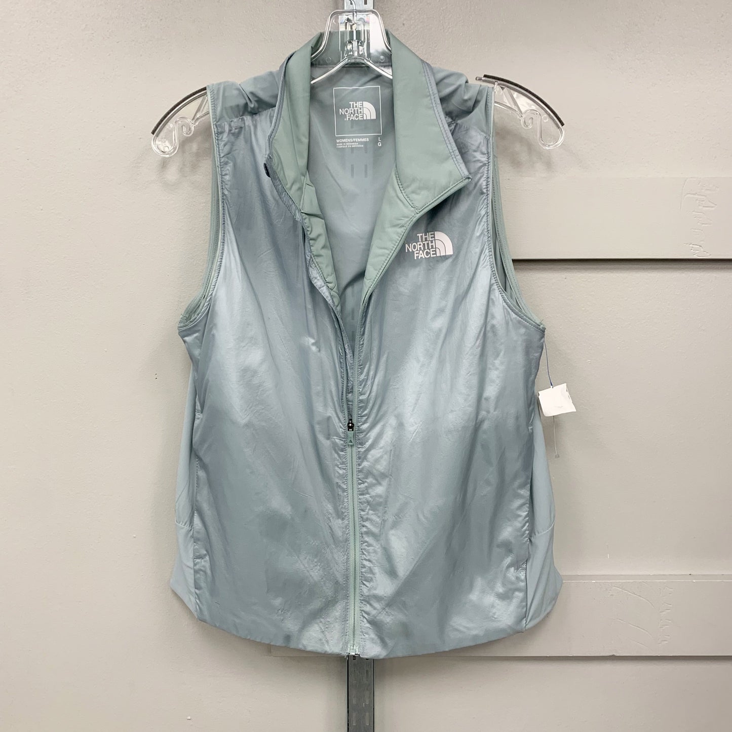 Vest Other By North Face In Light Blue, Size: L