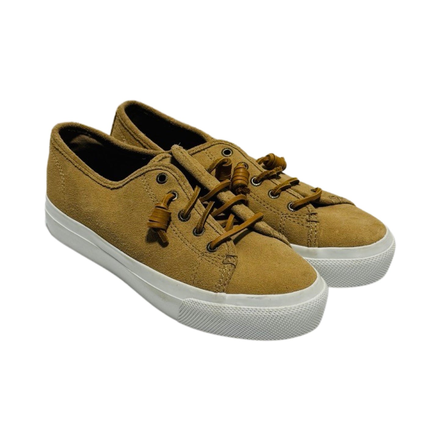 Crest Vibe Tan Suede Top Slider Shoes Sneakers By Sperry  Size: 7.5