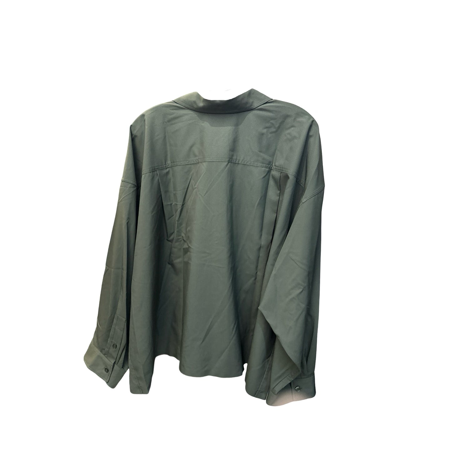 Top Long Sleeve By Athleta In Olive, Size: 3x