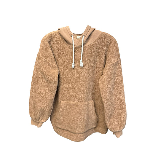 Sweatshirt Hoodie By Madewell In Tan, Size: Xs