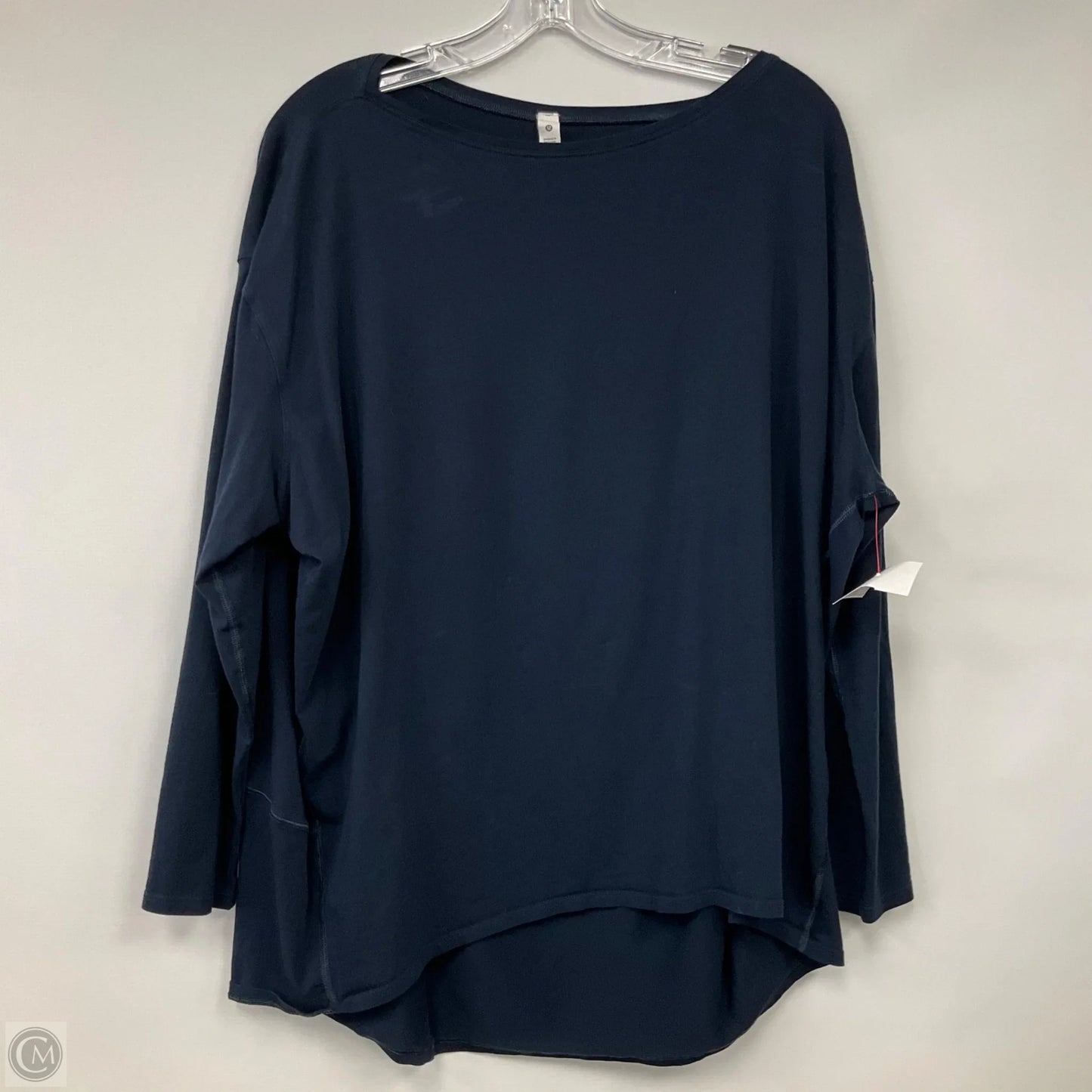 Top Long Sleeve By Lululemon In Navy, Size: 14