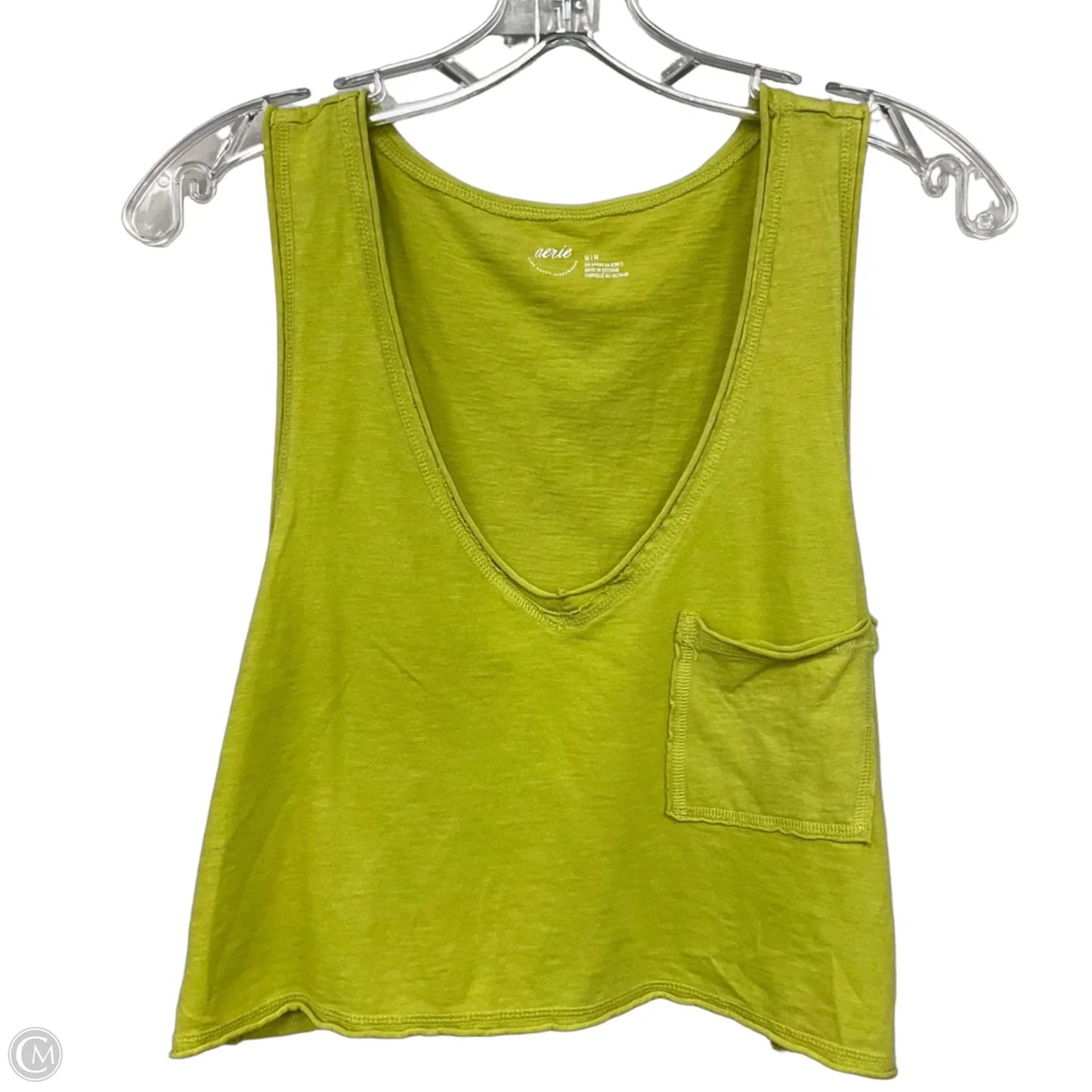 Top Sleeveless By Aerie In Green, Size: M