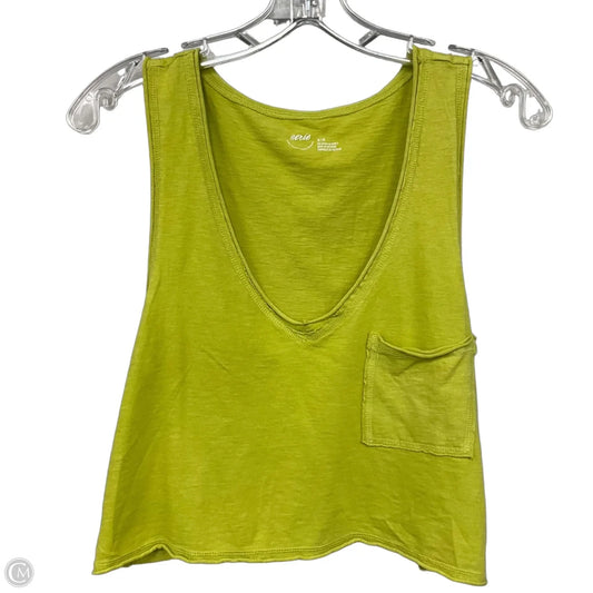 Top Sleeveless By Aerie In Green, Size: M