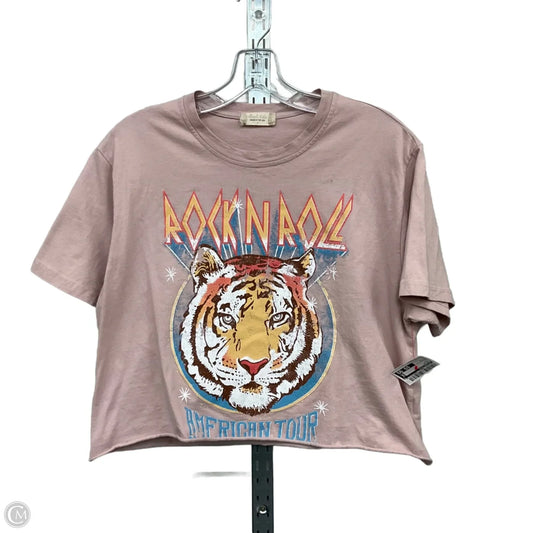 Top Short Sleeve By Altard State In Pink, Size: S