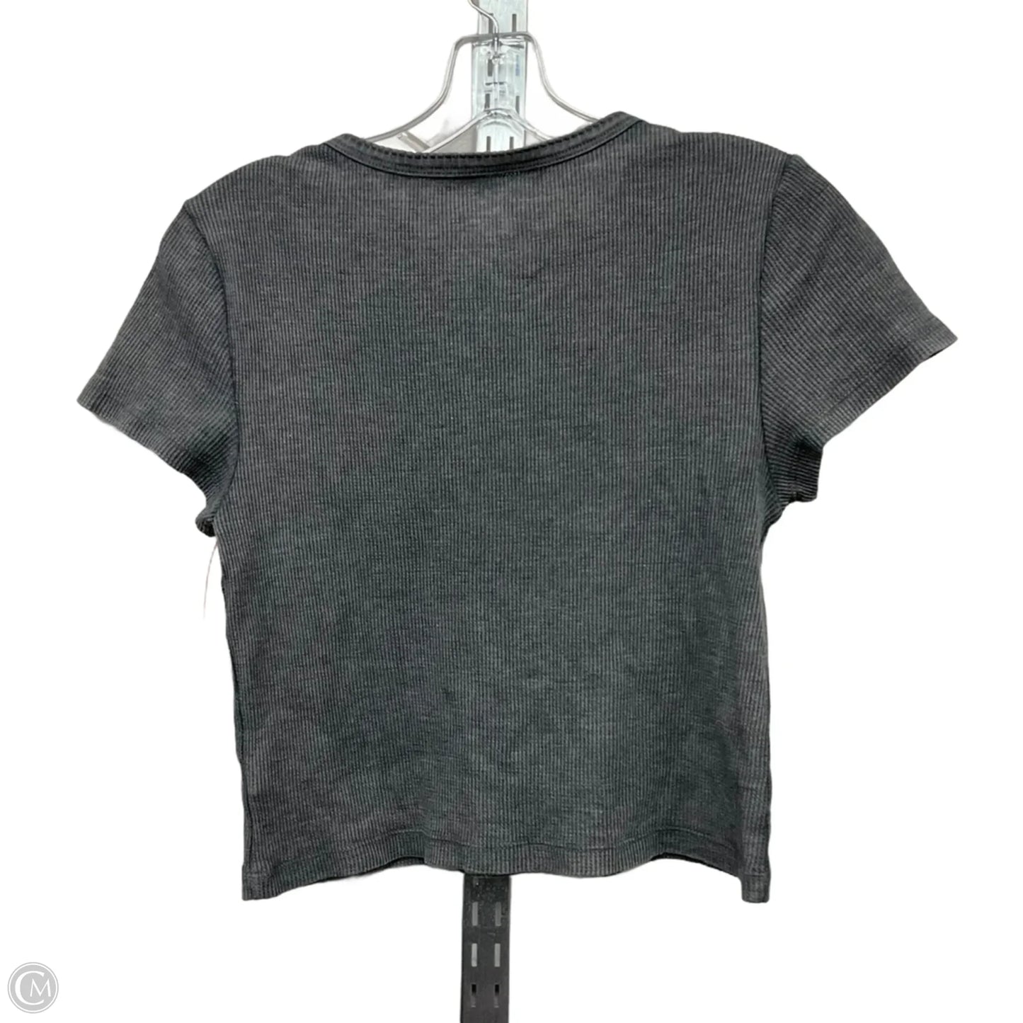 Top Short Sleeve By Aerie In Grey, Size: M