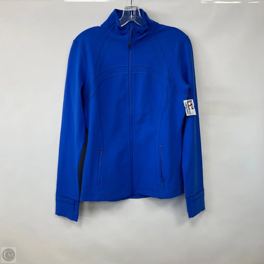 Athletic Jacket By Lululemon In Blue, Size: 10